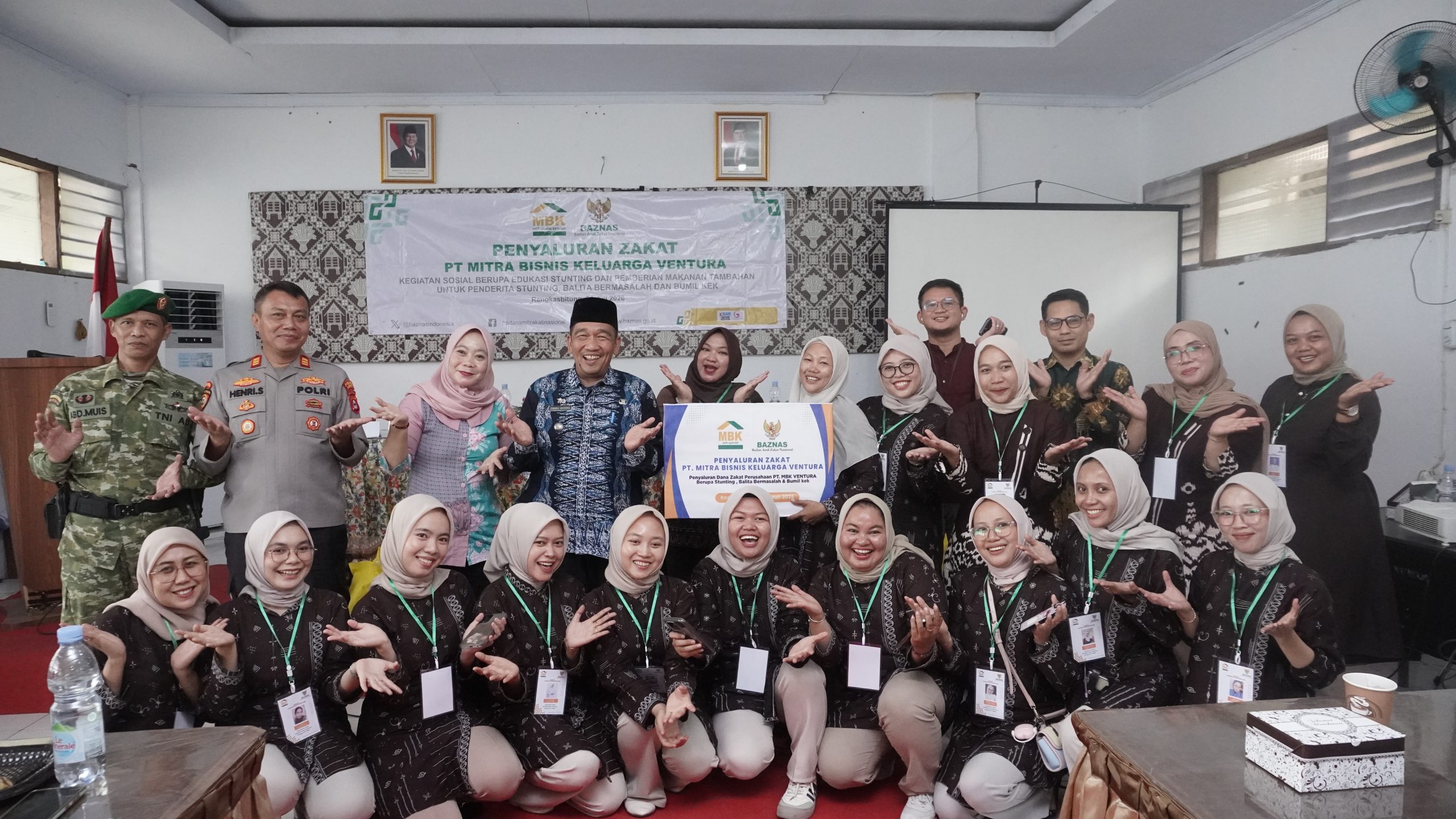 MBK Ventura dan Baznas Salurkan Zakat Melalui Edukasi Stunting dan Pemberian Makanan Tambahan